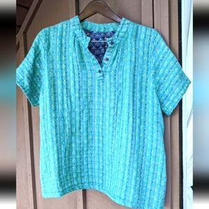 Ace & Jig doublecloth short sleeve top